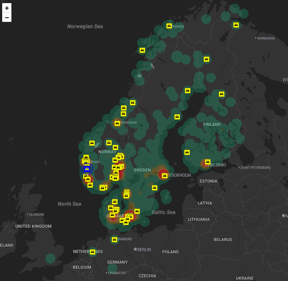 Roadside Assistance Map